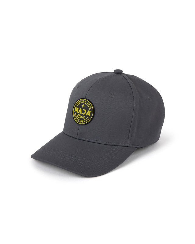 Gorra Snapback Emblema MAJA®, Gris oscuro, vista posterior, Algodón, protección solar y estilo casual