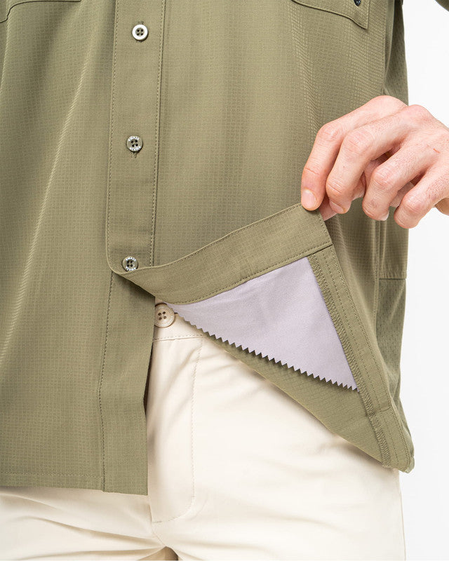 Camisa Outdoor Equipo MAJA®, Olive green, detalle, fit Relajado, Poliéster, con Tela antidesgarro, ideal para oficina