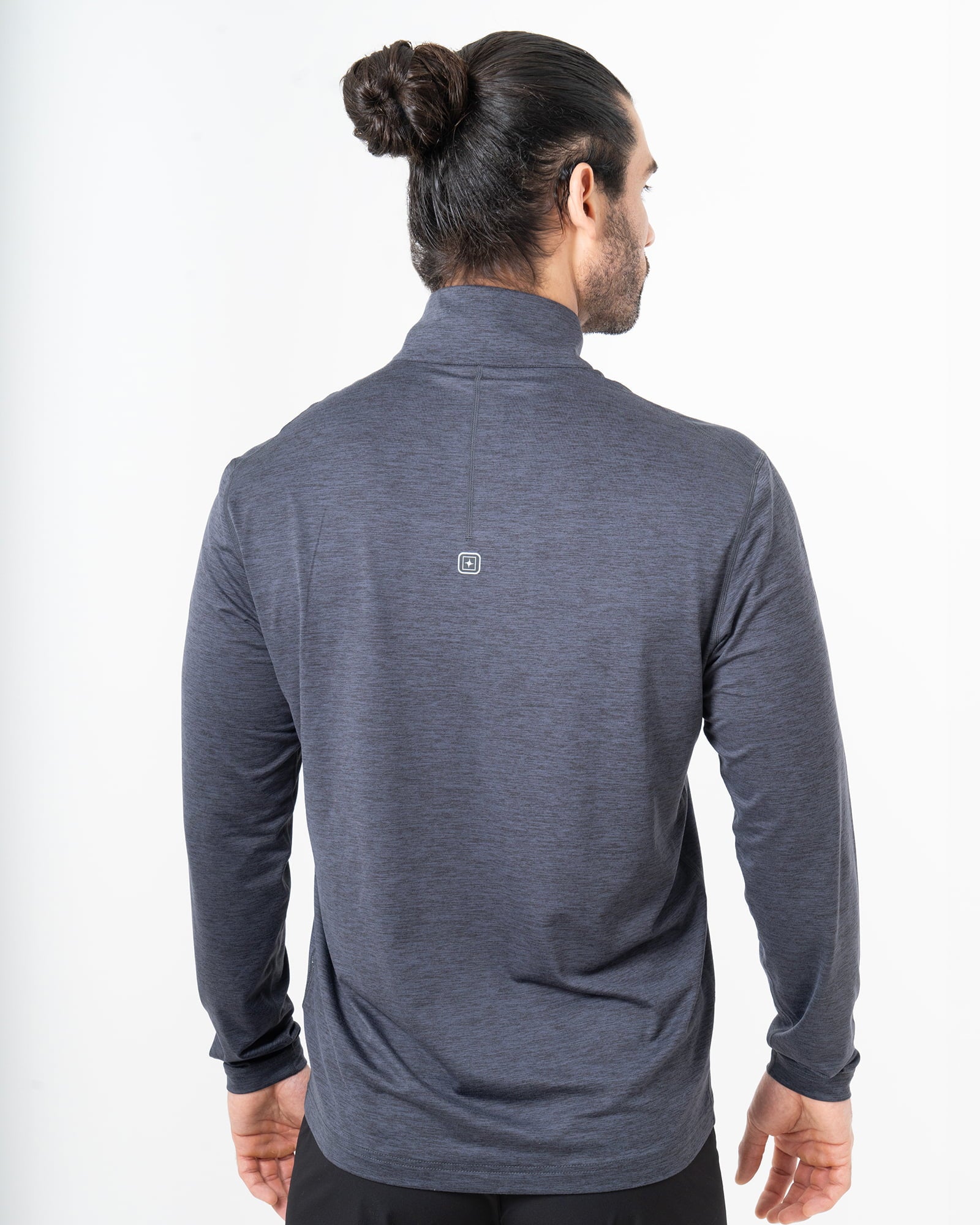 Pullover Andrews, Negro, vista posterior, fit Regular, Poliéster, con Tela estiramiento 4 vías, perfecta para climas fríos