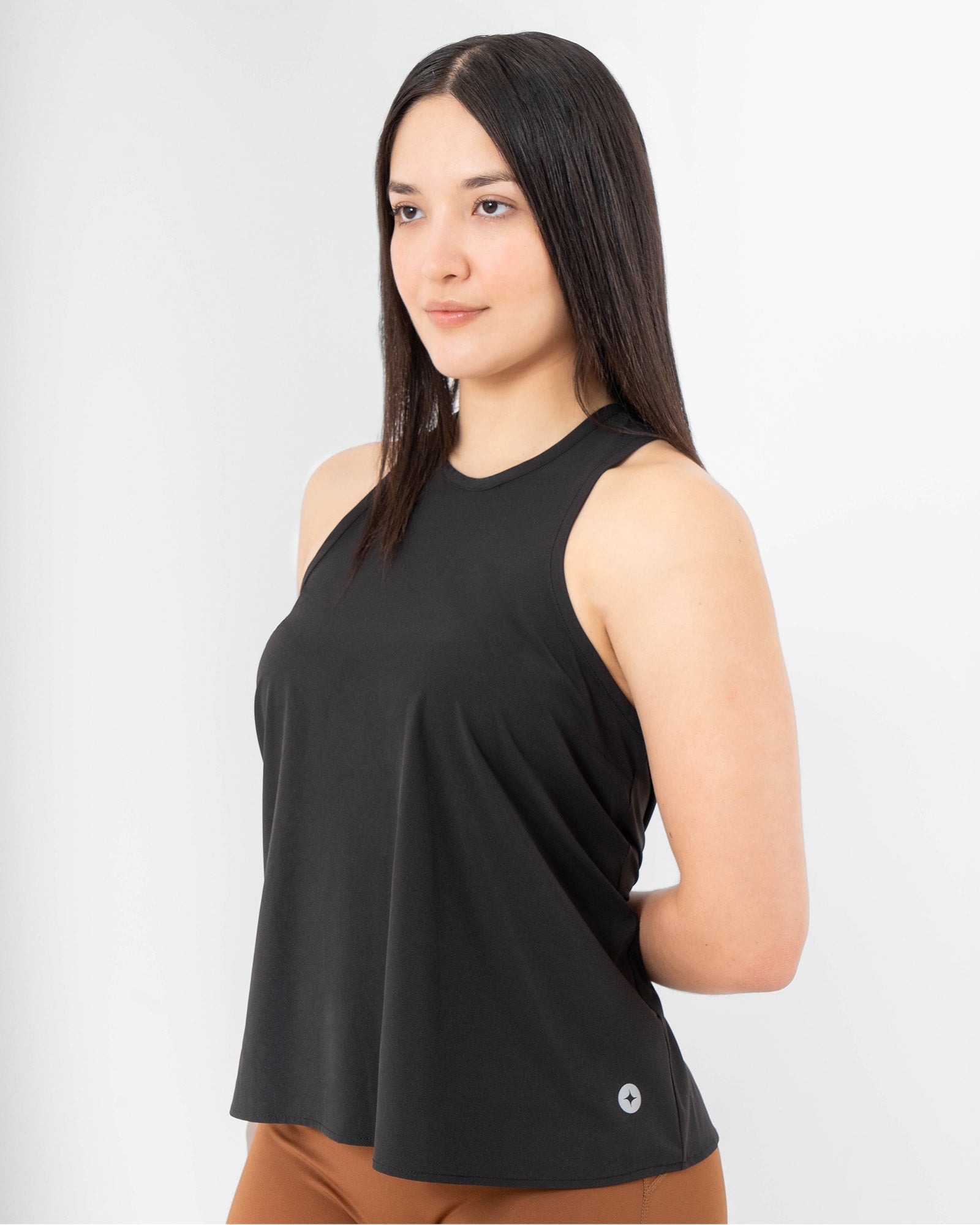 Top MAJA® Brisa, Negro, vista frontal, fit Oversized, Poliéster, con Tela estiramiento 4 vías, uso versátil